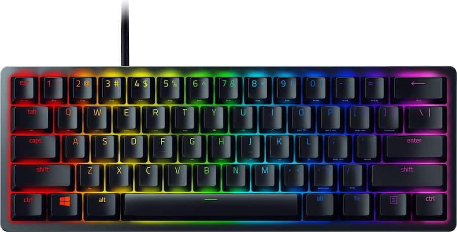 Razer Huntsman Mini 60% Wired Optical Clicky Keyboard with RGB - Black - VG