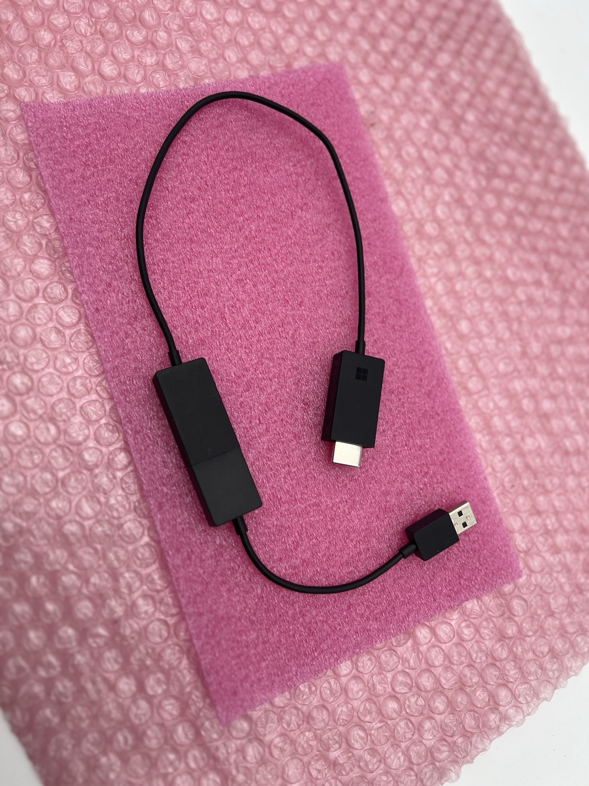 Microsoft Wireless Display Adapter V2 (Model 1733) + 6" USB Extender Cable