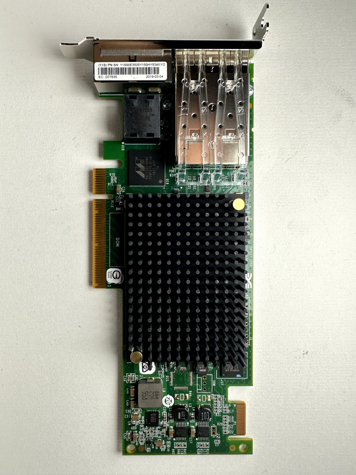 Emulex Corp P006931 4-Port PCIe (2x 10Gb FCoE, 2x 1GbE RJ45)