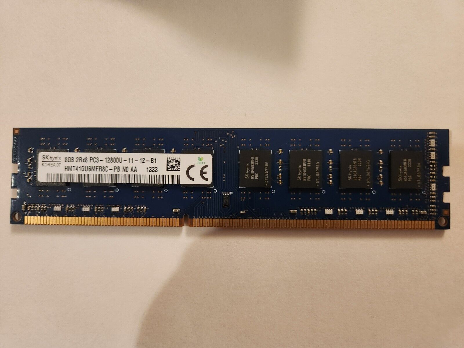 SK Hynix 8GB (1x8GB) 2Rx8 240-pin DIMM 1600MHz DDR3 RAM PC3-12800U