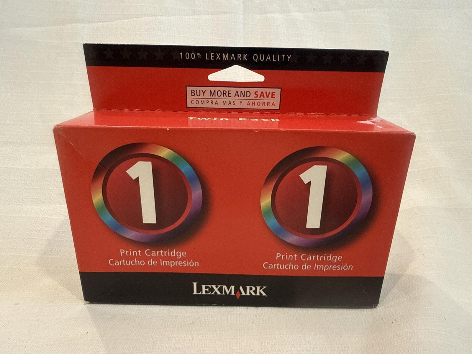 Lexmark 1 Print Cartridge Ink Cartridge Box