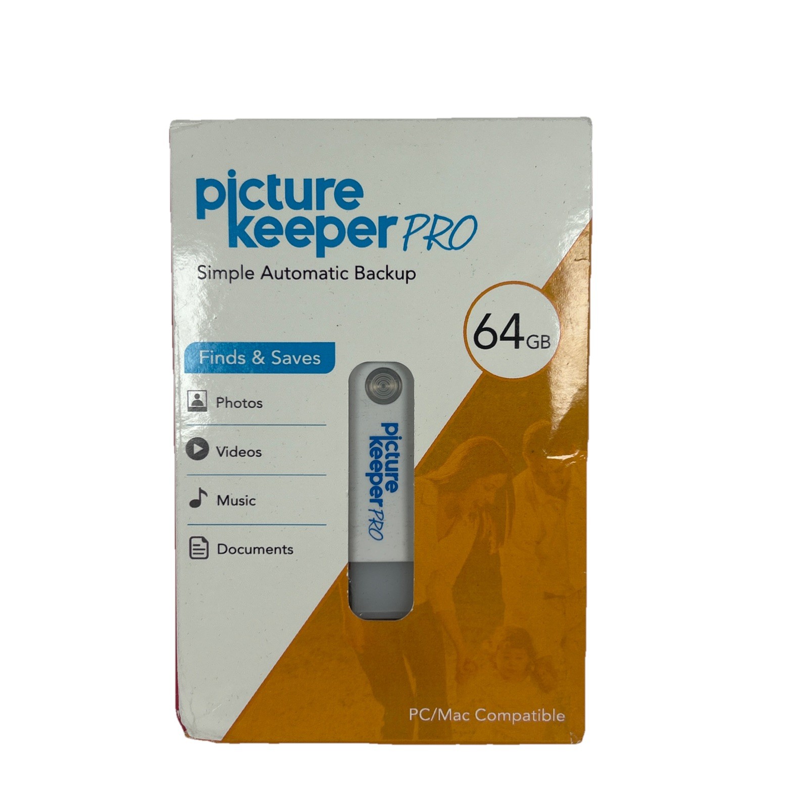 Picture Keeper Pro 64GB PC & Mac Automatic Photo Backup USB Flash Drive NEW