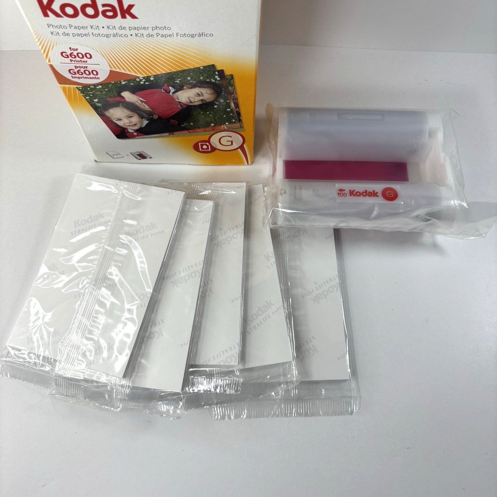 Kodak G200 Color Cartridge Photo Paper Kit For G Series Printer Docks READ