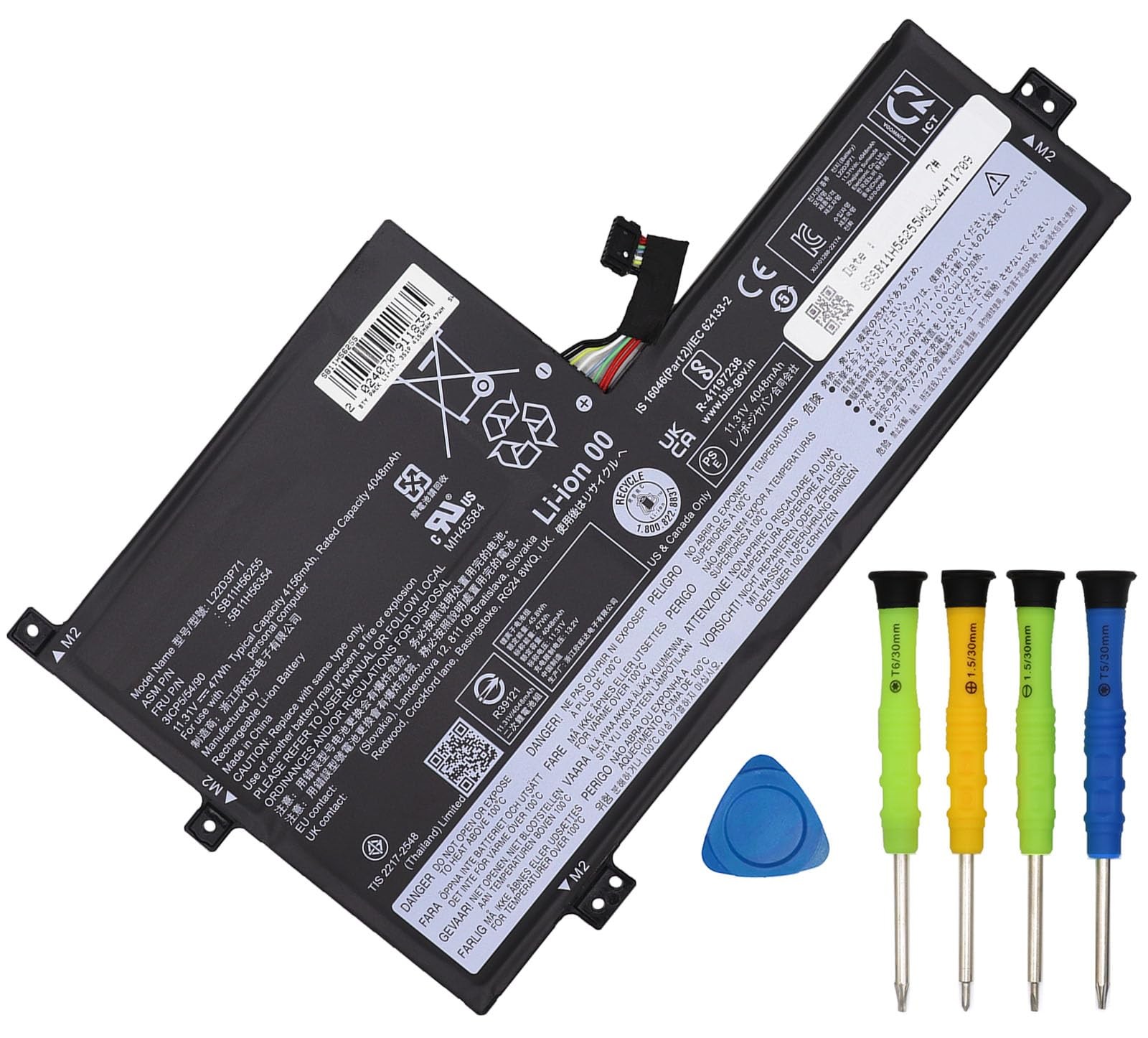 GlottyBatt L22B3PG0 L22D3P71 Battery Replacement for Lenovo 100e 300e 500e | ...