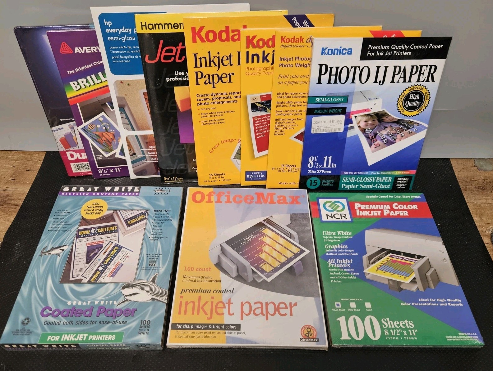 500+ Sheets Of Inkjet Paper- Avery, Kodak, Konica, Great White And OfficeMax