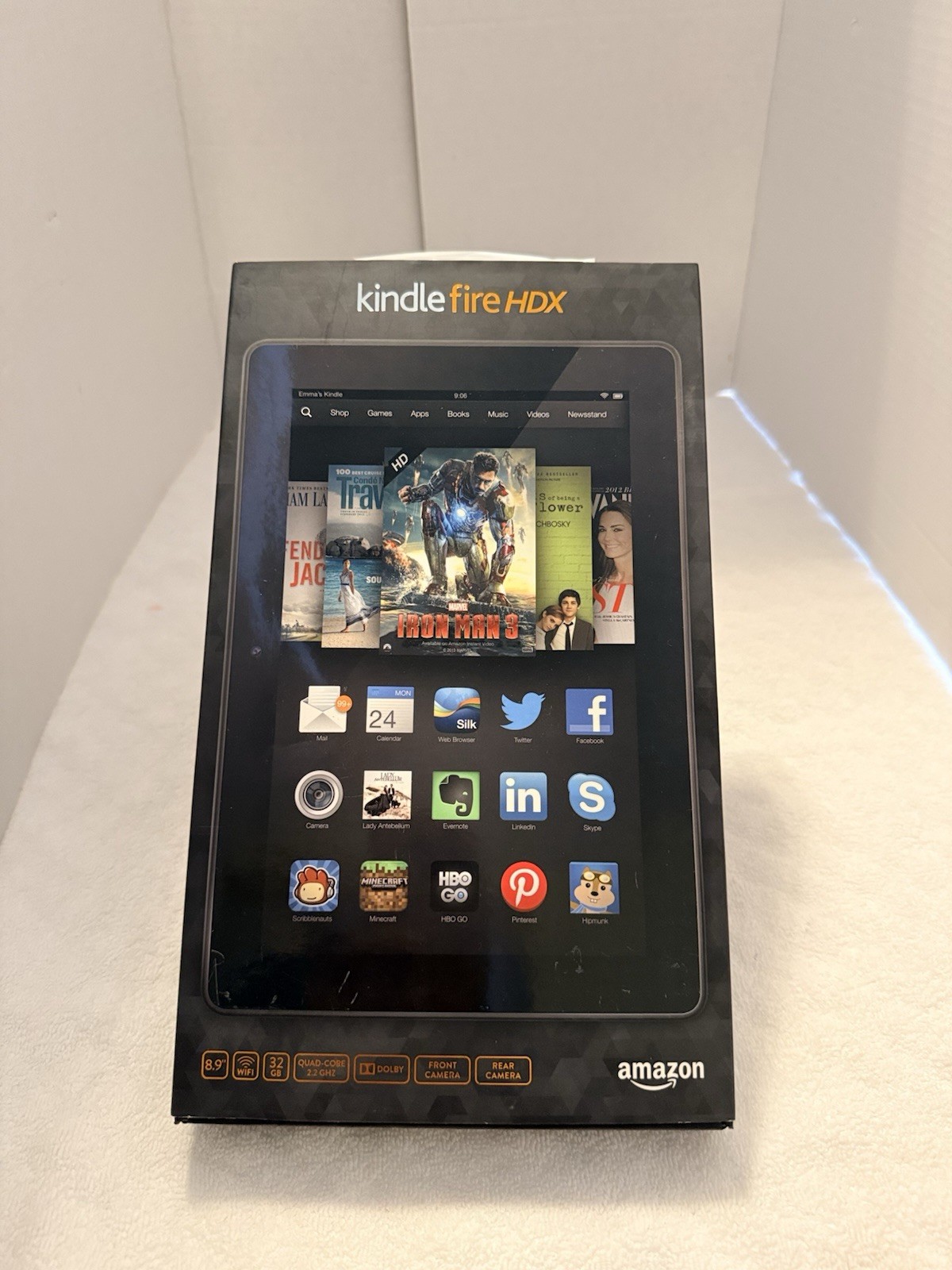     Amazon Kindle Fire HDX 8.9” 32GB Wi-Fi Tablet 3rd Gen Tested w/ Original Box