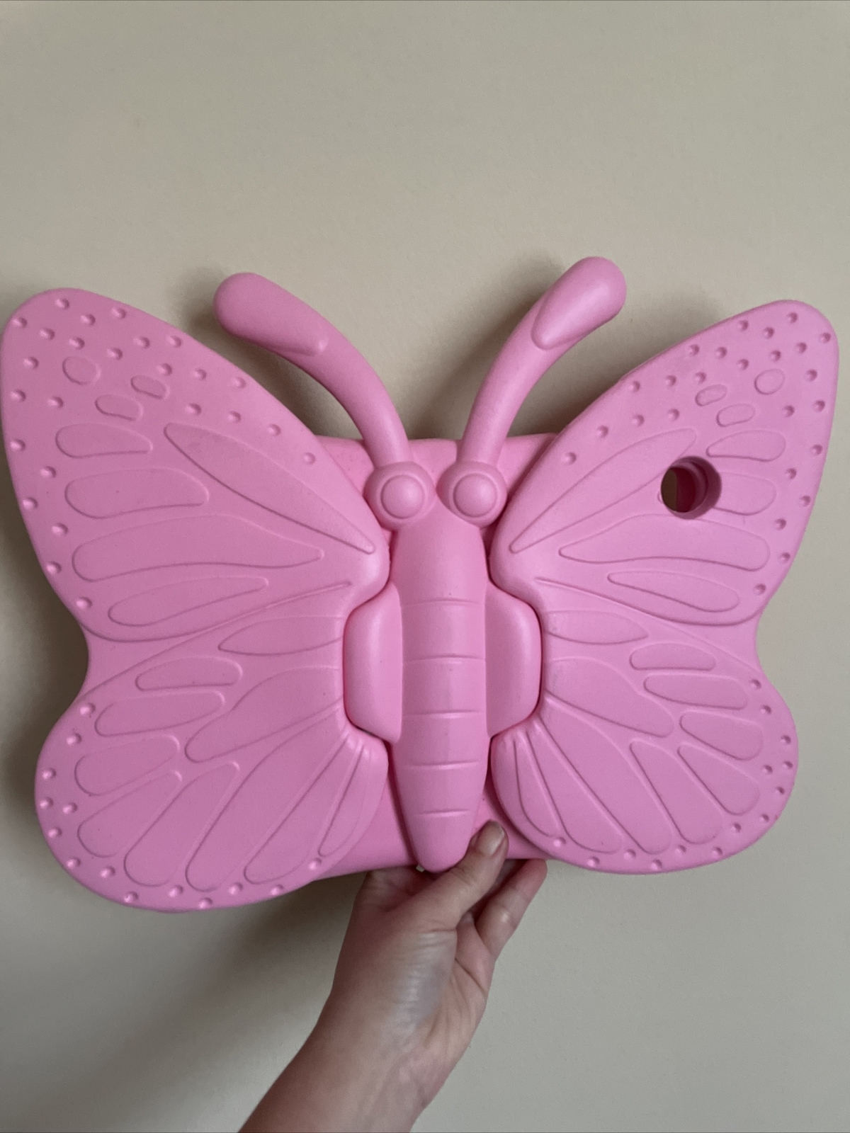 iPad 2 3 4 Kids Friendly Case Dteck Pink Butterfly Light Weight Foam Protection