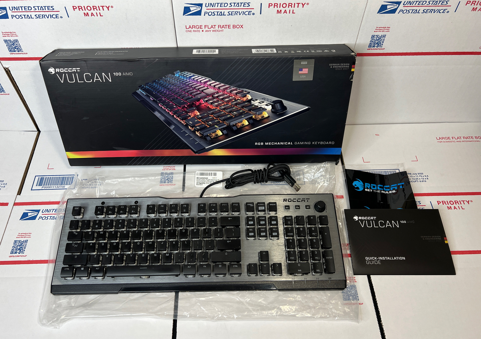 ROCCAT Vulcan 100 AIMO Mechanical Gaming Keyboard Programable Backlit -WARRANTY
