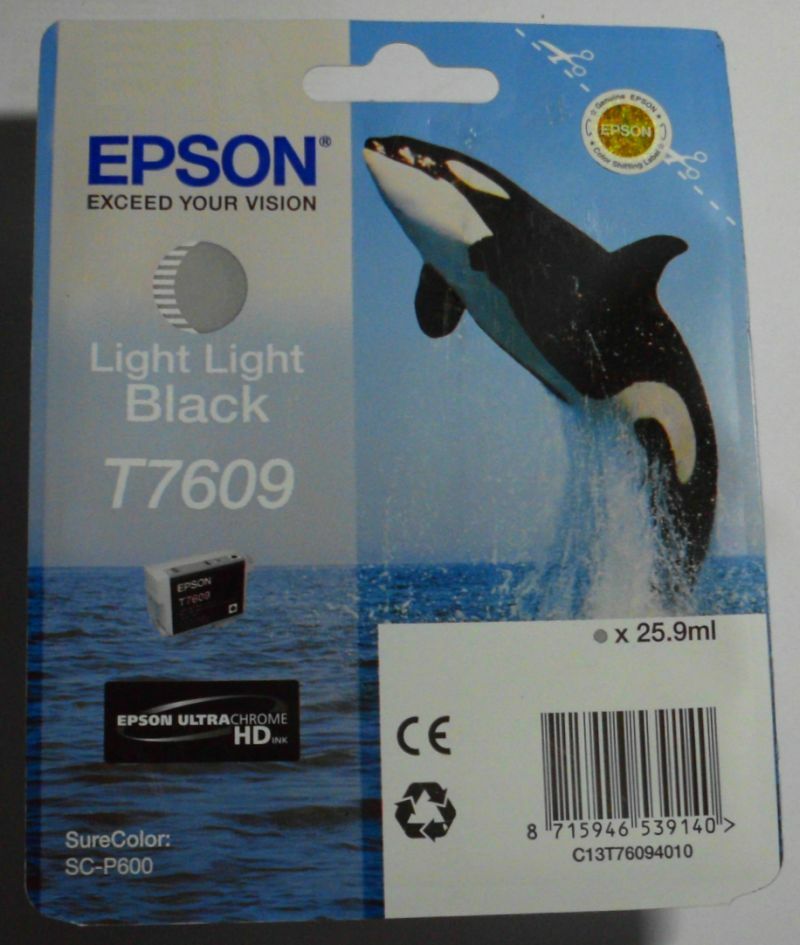 Original Epson T7609 ink light light black for SureColor SC-P600 2020 original packaging 