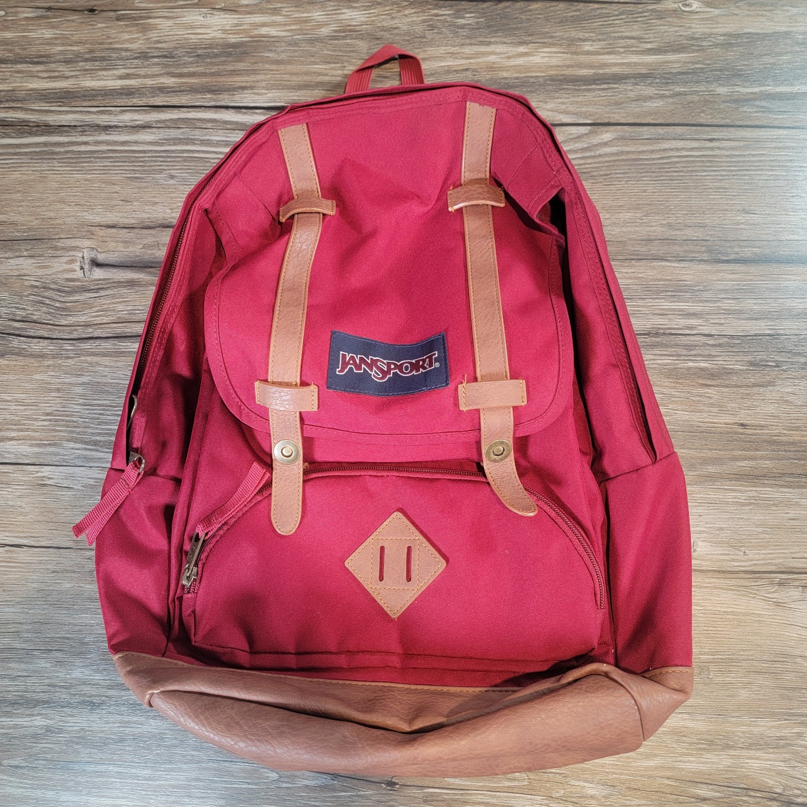 JanSport Cortlandt Maroon Laptop Backpack