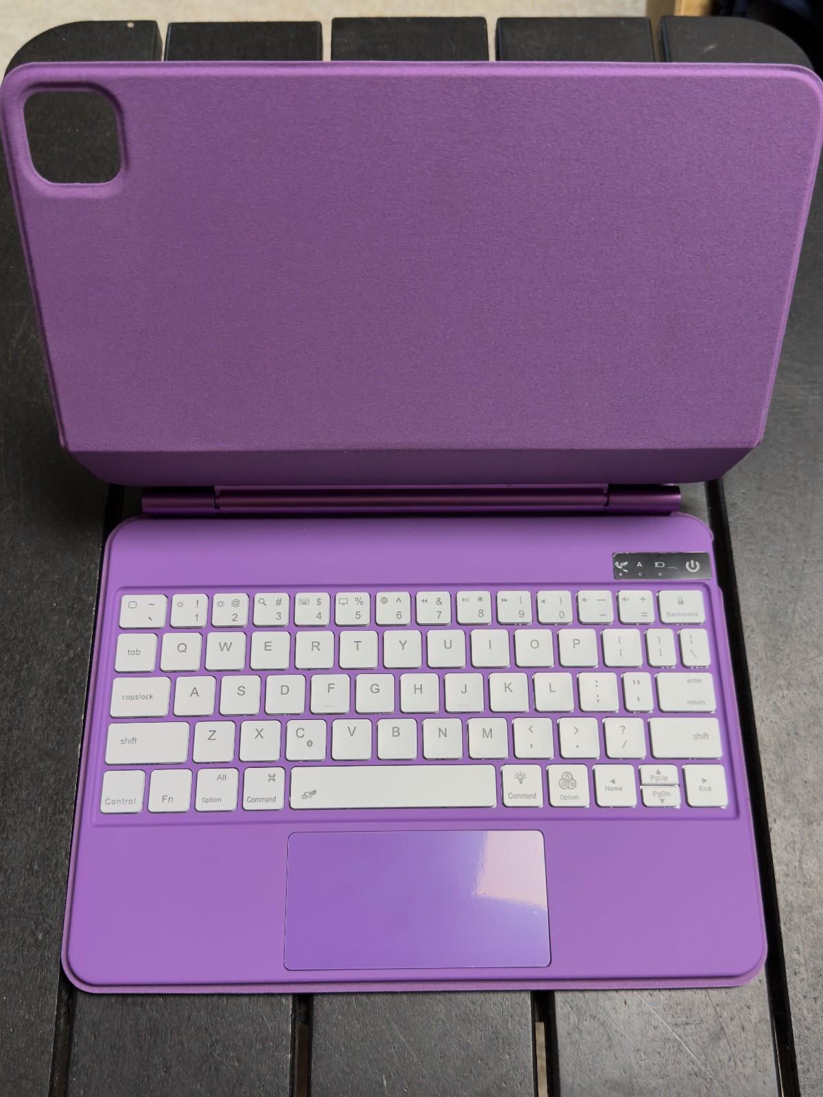 Purple Magnetic Magic Keyboard Bluetooth for iPad Air/Pro 11 inch Battery NEW
