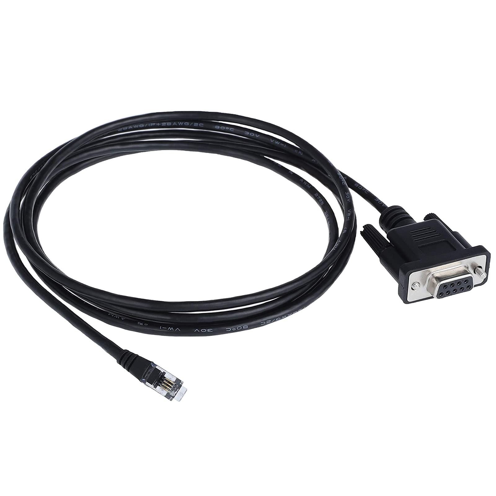 Nexstar RS 232 PC Interface Cable(RS 232 DB9Pin Female to RJ11 4P4C) L=6FT Bl...