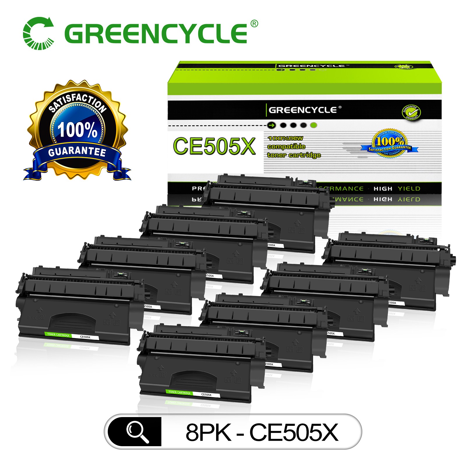 8PK CF280X High Yield Laser Toner Cartridge fit for HP LaserJet Pro 400 M425dn