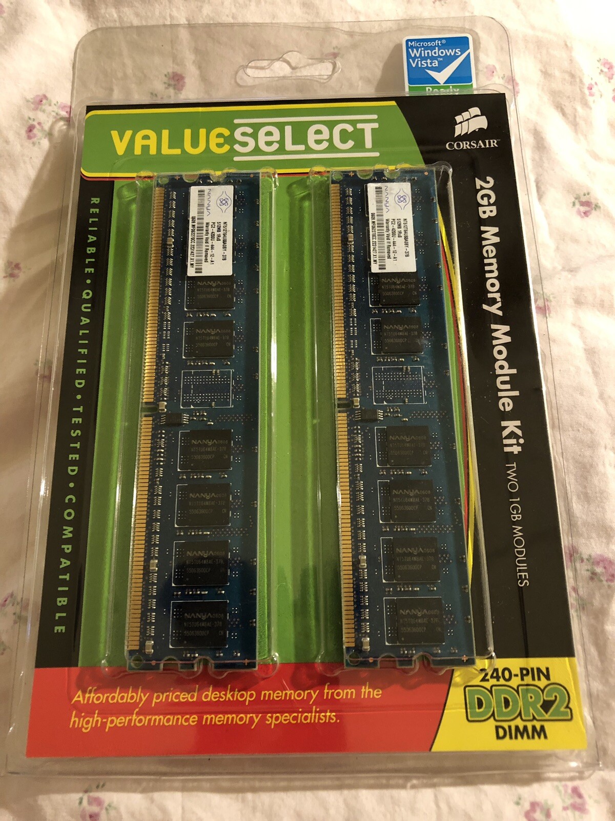 Memory Module Kit 2GB Value Select Window Vista Ready NIP