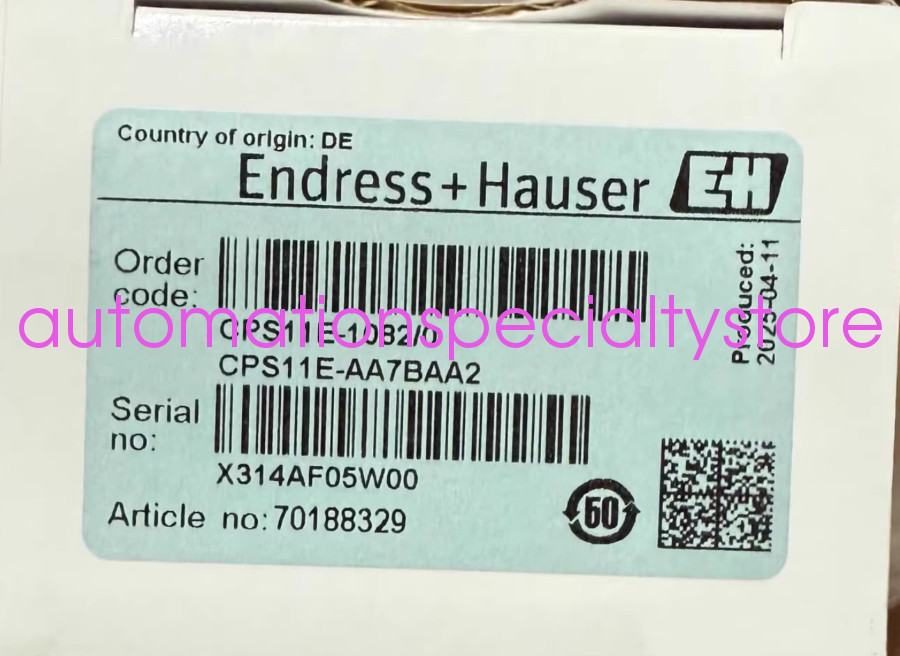 1PCS NEW Endress+Hauser  CPS11E-AA7BAA2 PH probe shipping  Via DHL or Fedex