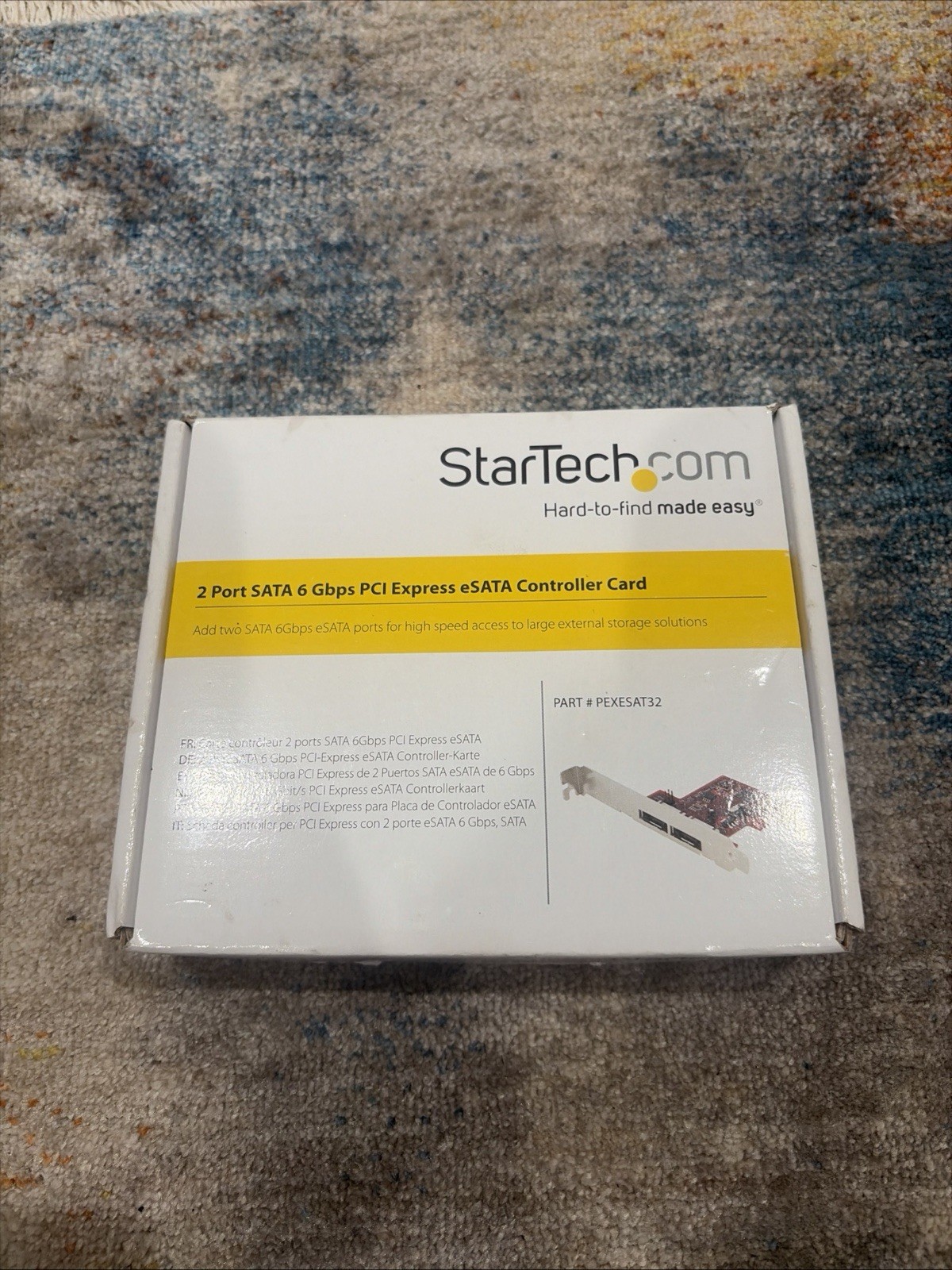 StarTech 2 Port SATA 6 Gbps PCI Express eSATA Controller Card  Storage Control