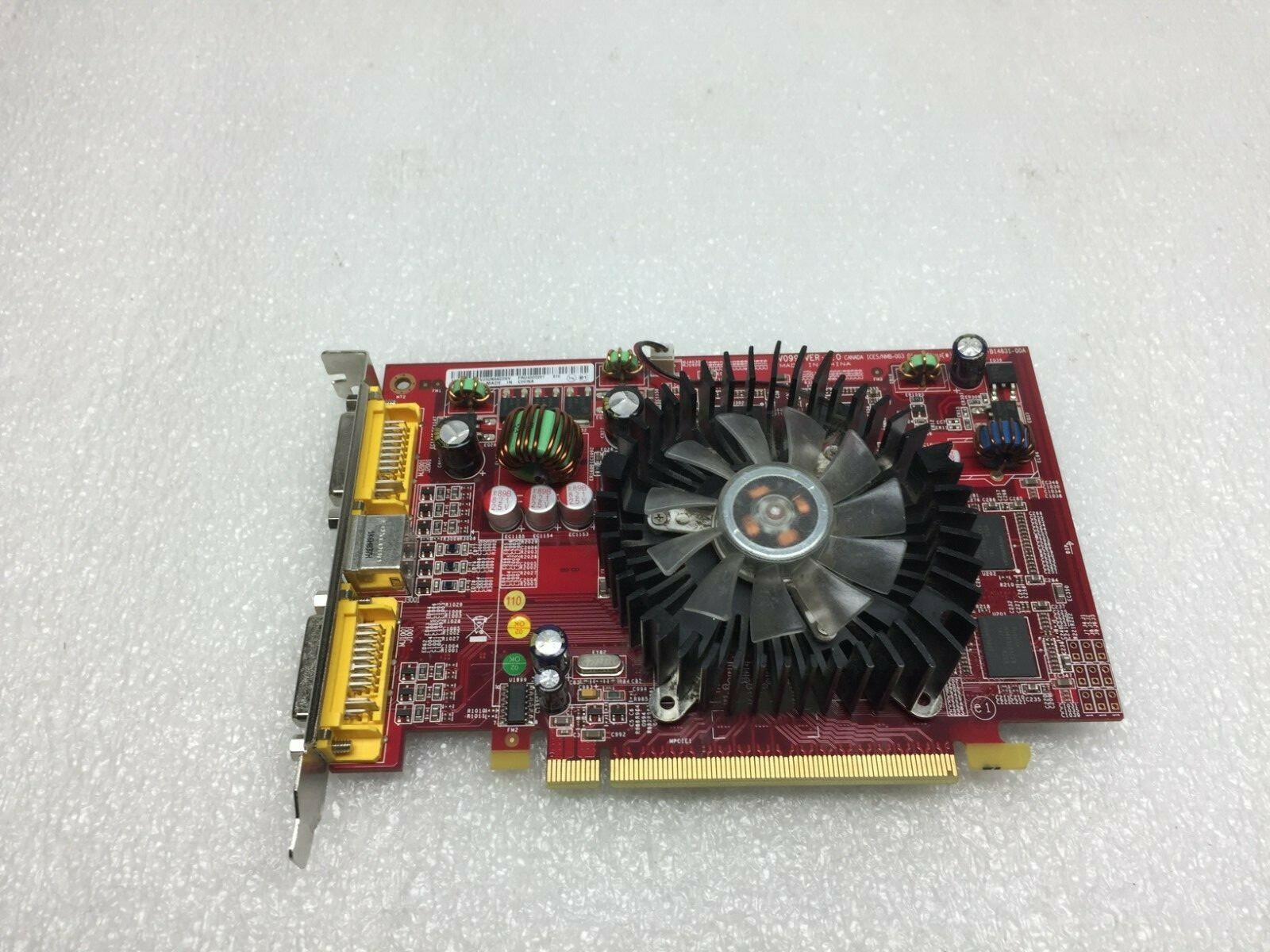 PCI-E CARD V099 Ver 2.0 ATI Radeon 2600XT 109-B14831-00A Dual DVI 
