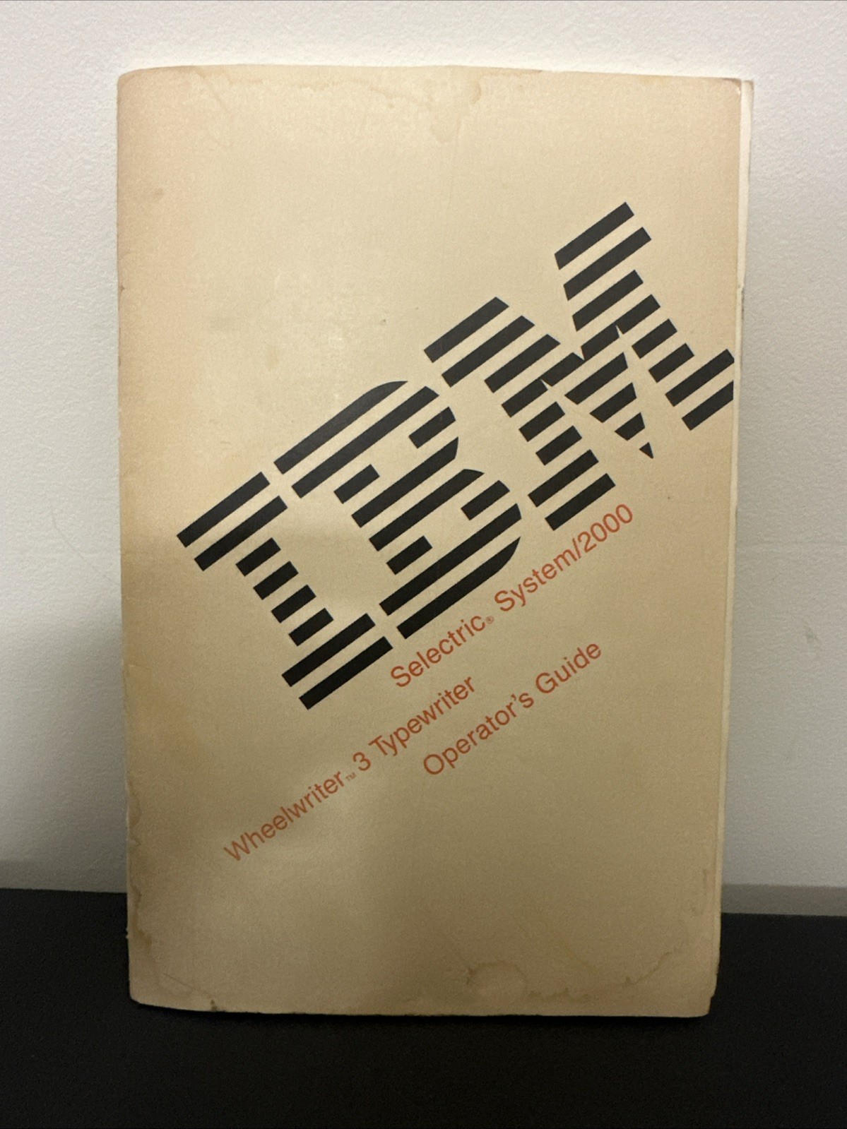 IBM Selectric System 2000 Wheelwriter 3 Typewriter Operators Guide 1985