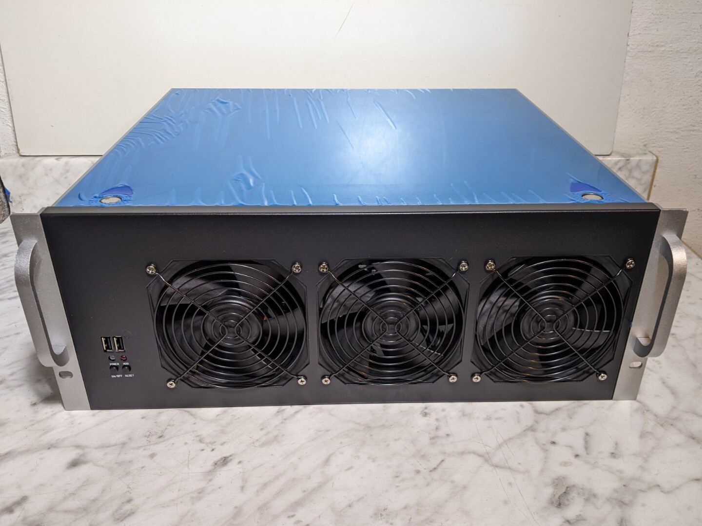 Rackmount  4U 8 GPU Mining Rig Machine System 4GB,2000W,CASE WITH FANS