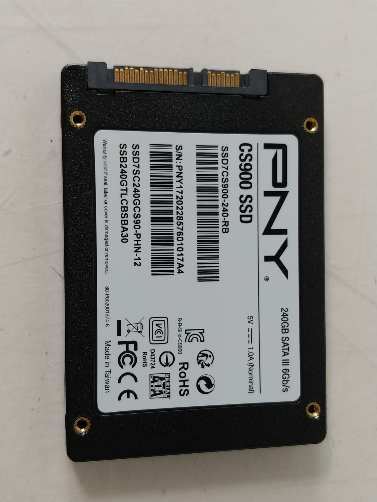 PNY CS900 SSD7CS900240RB 240 GB SATA III 2.5 in Solid State Drive