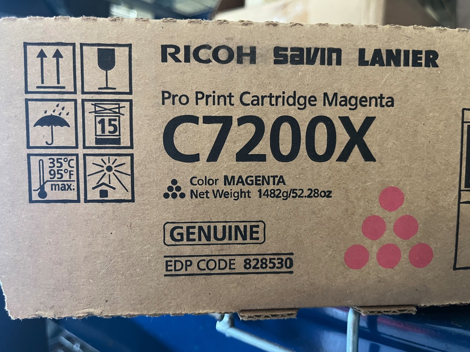 Genuine Ricoh Pro C7200X Magenta Toner Cartridge 828530