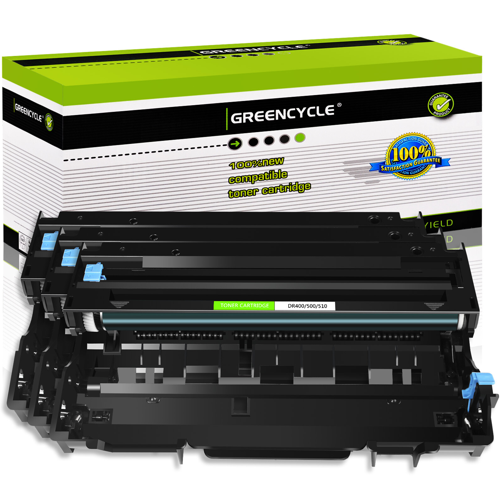 3 Pack DR400 Drum Unit Fits for DR-400 Brother MFP 9650 9660 MFC-8300 8700 8600