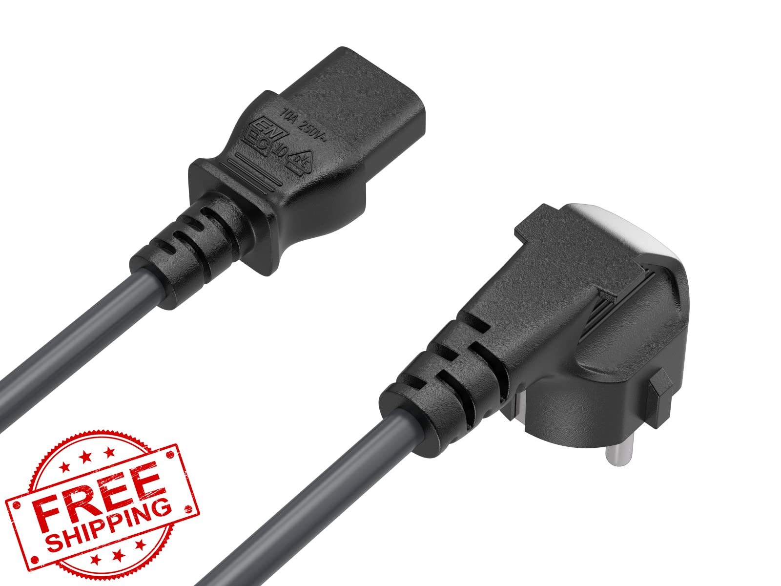 Cable Leader 6ft C13 Right Angle EU Power Cord