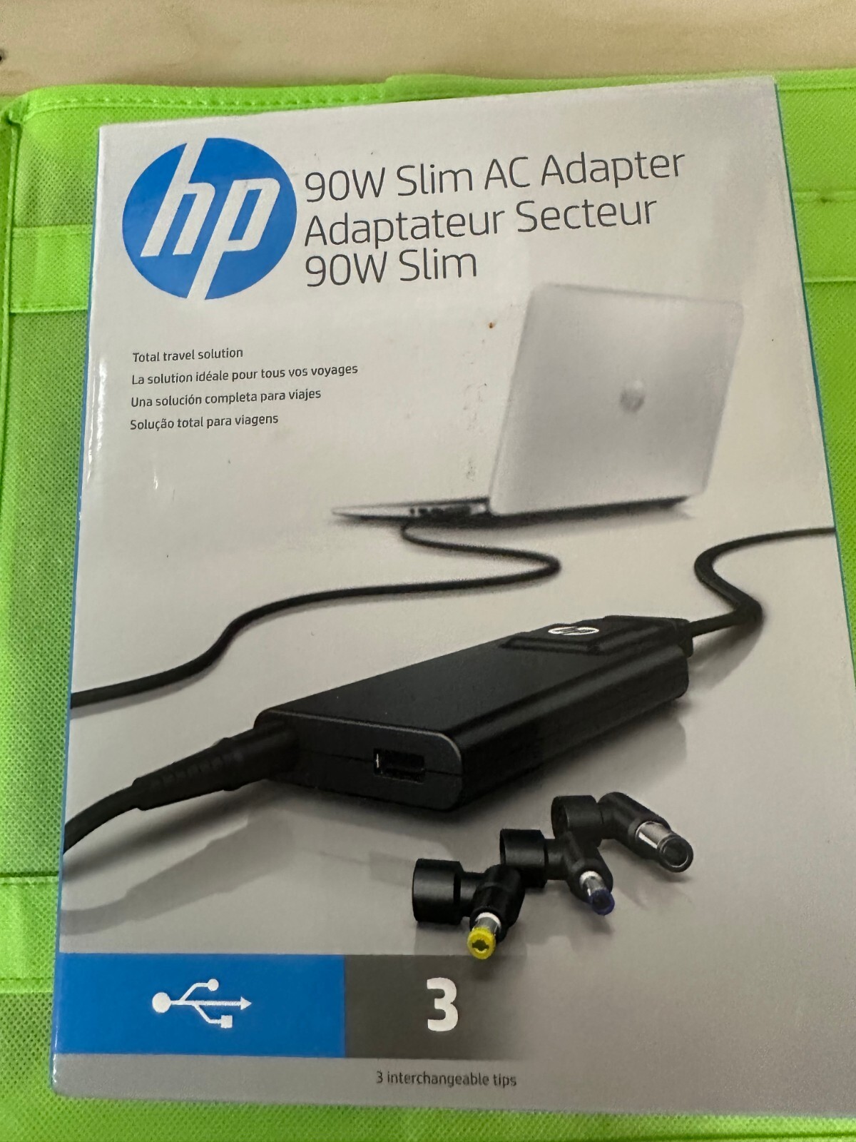 G6H45aa Genuine HP Slim with USB AC Adapter - power adapter - 90 Watt