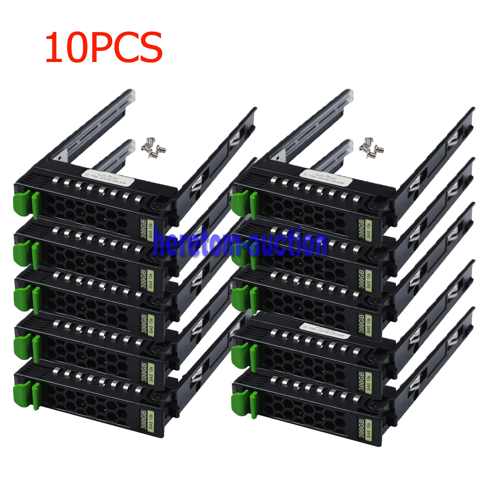 10 Fujitsu RX200 RX300 RX350 S7 S8 TX1330 M1 2.5" SFF SAS Tray Caddy A3C40135103