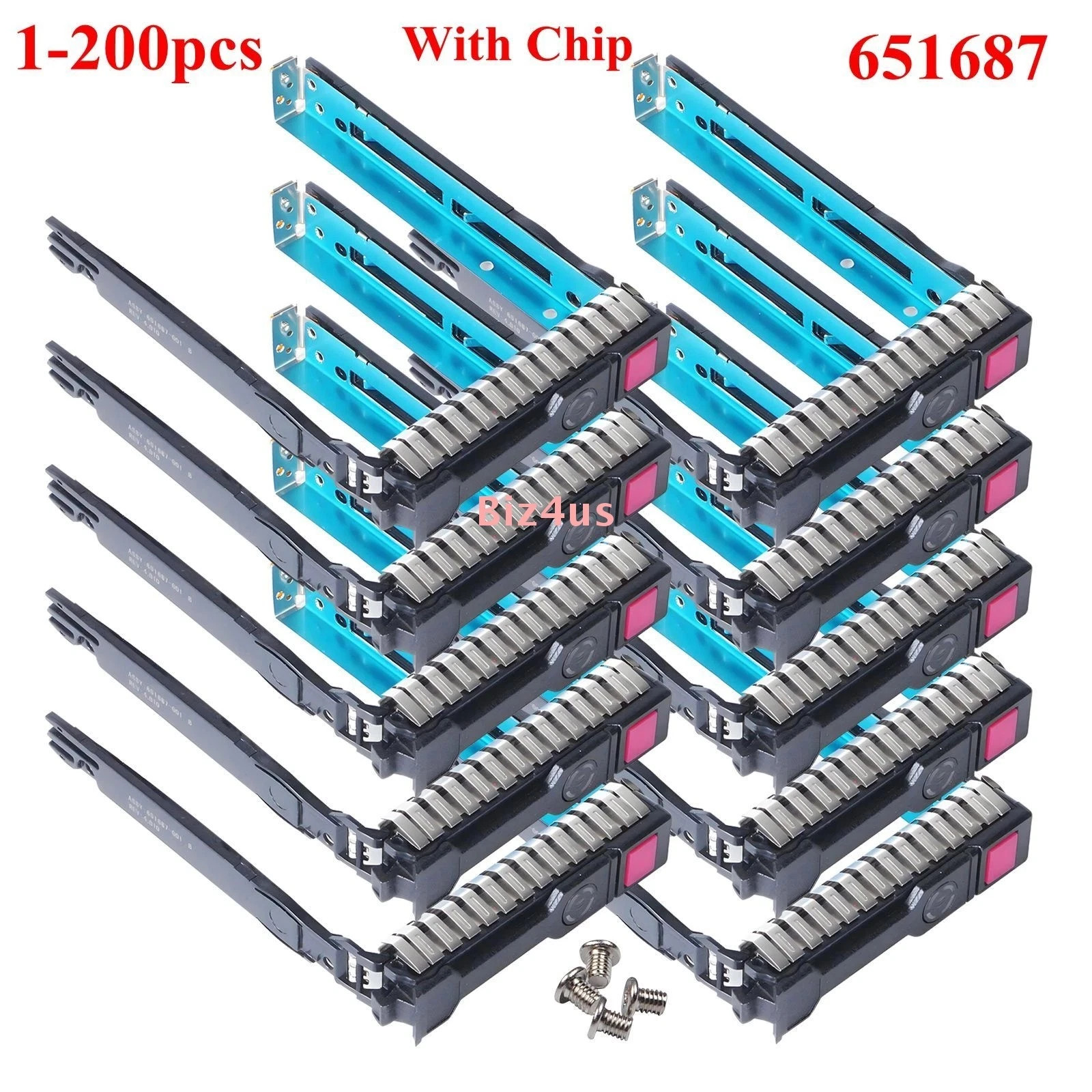 Lot 2.5"SFF HDD Caddy Sled HP ProLiant DL380 DL380p DL360p DL180 Gen8 Gen9 Gen10
