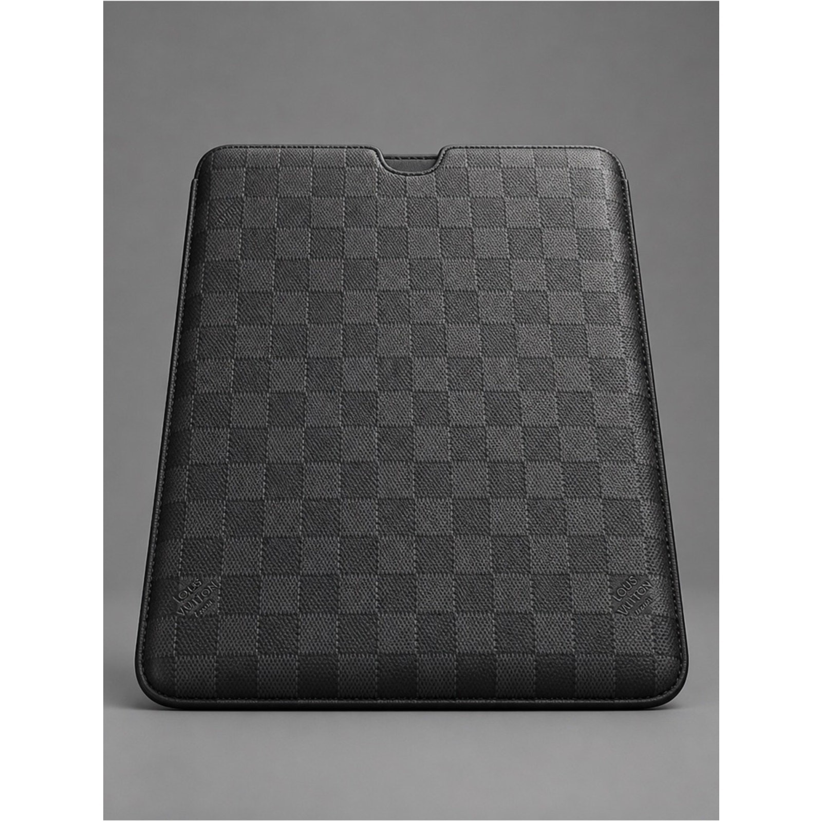 Louis Vuitton Authentic Damier Graphite Tablet Sleeve in Black Code CA0172