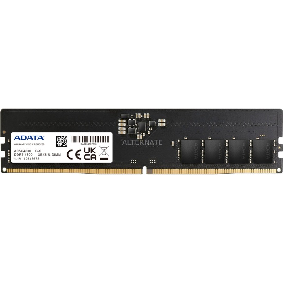Adata 32GB DDR5 4800MHz PC5-38400 CL40 U-DIMM Desktop Memory RAM AD5U480032G-S