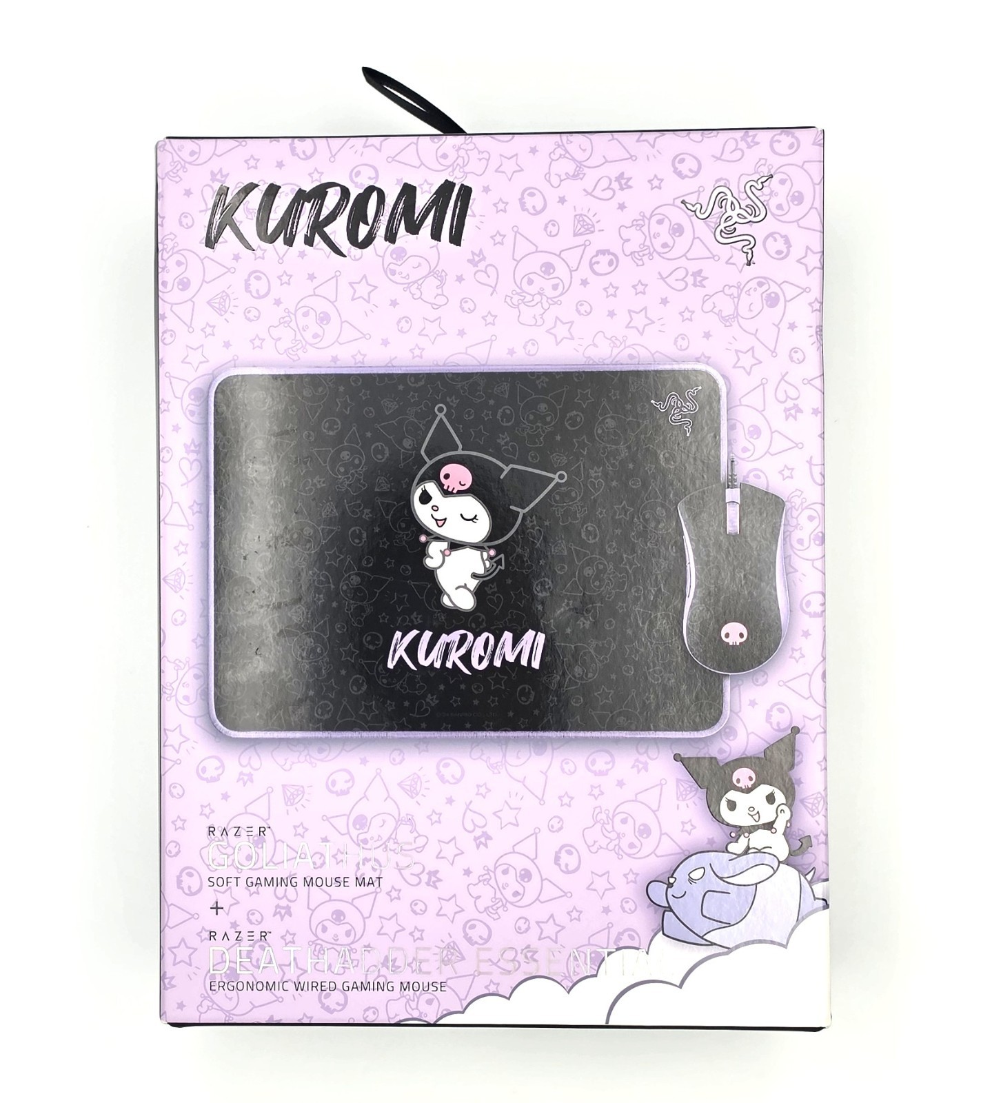 Razer DeathAdder Essential and Goliathus Mouse Mat Bundle - Kuromi Edition