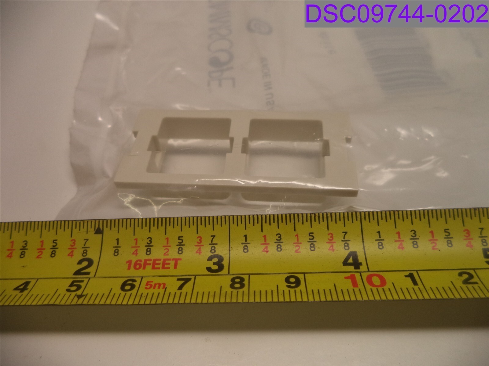 Qty = 23: Commscope White FP Type Double Port Adapter Housing P/N 760008664