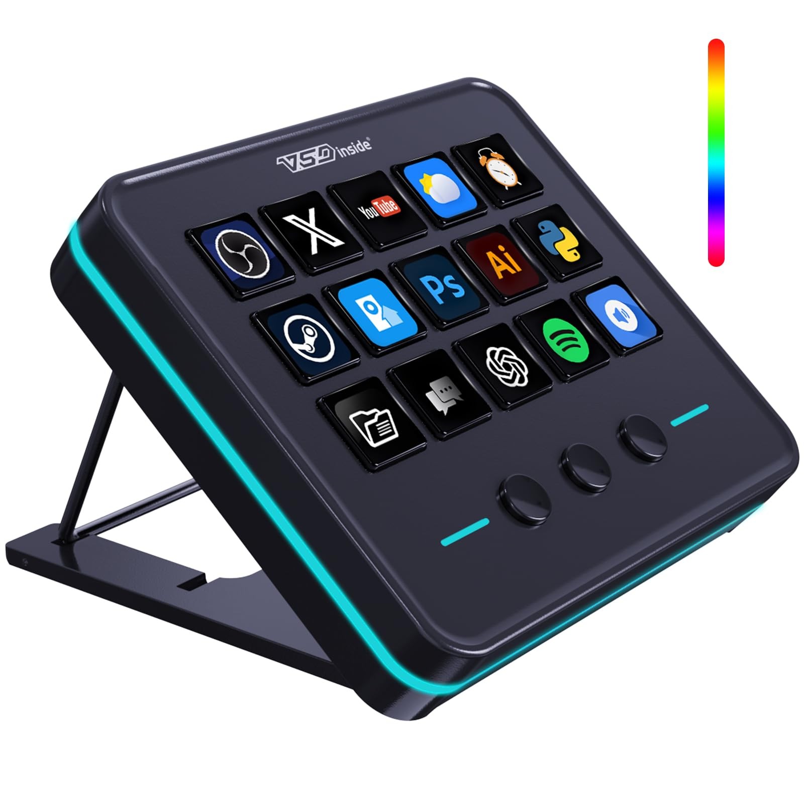 VSD M18 Macro Pad Programmable Keypad, Stream Controller Streaming Deck, Cust...