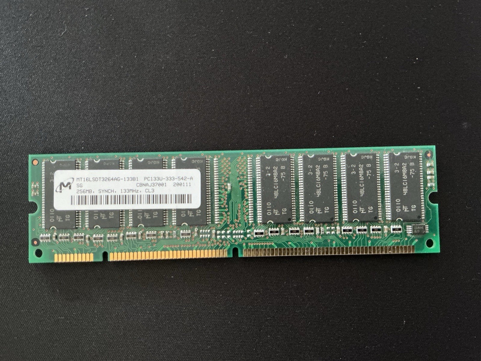 Micron MT16LSDT3264AG-133E1 256MB SDRAM 133MHz Memory Module