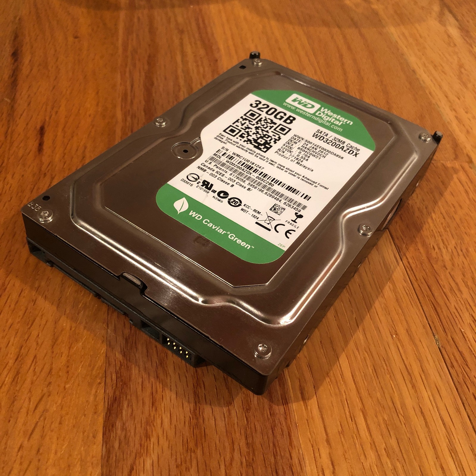 Western Digital WD3200AZDX 320GB Caviar Green 3.5" SATA III 32MB Cache HDD