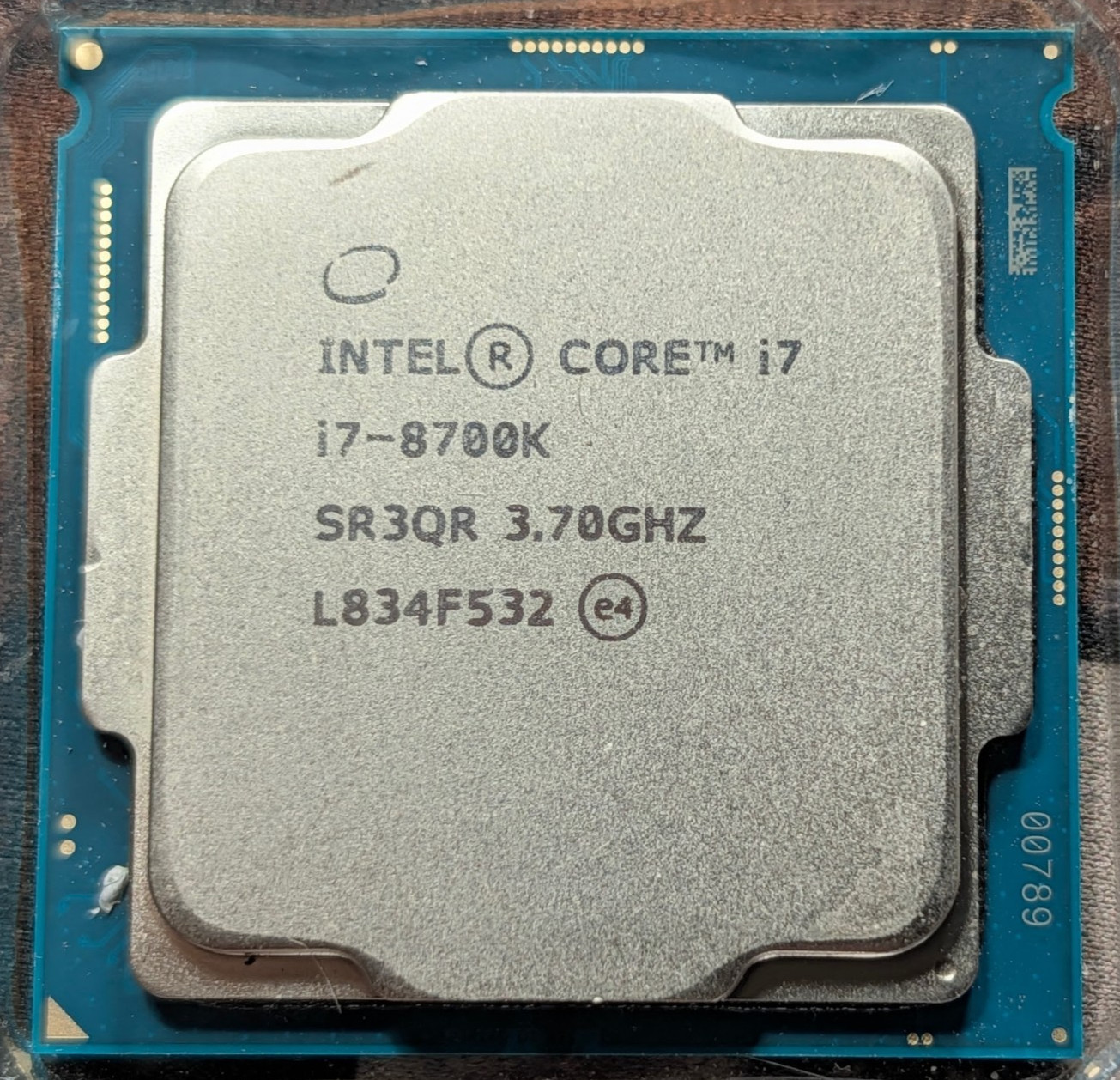 Intel i7-8700K 3.70GHz 6 Core SR3QR 12 Thread LGA 1151 - In Hand Ships Same Day