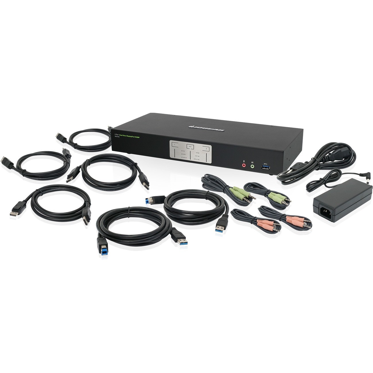 IOGEAR GCS1942 2-Port 4K Dual View KVMP w/ USB 3.0 Hub