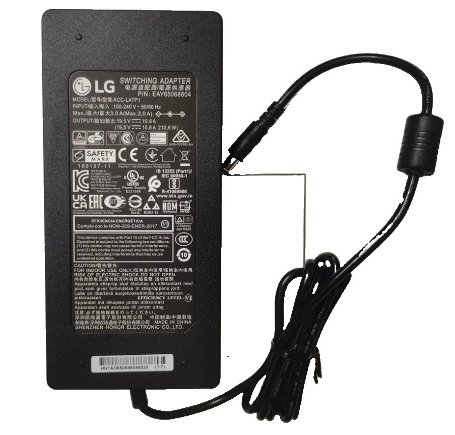 OEM 19.5V 10.8A 210W ACC-LATP1 For LG LED Monitor Original EAY65068604 Slim NEW