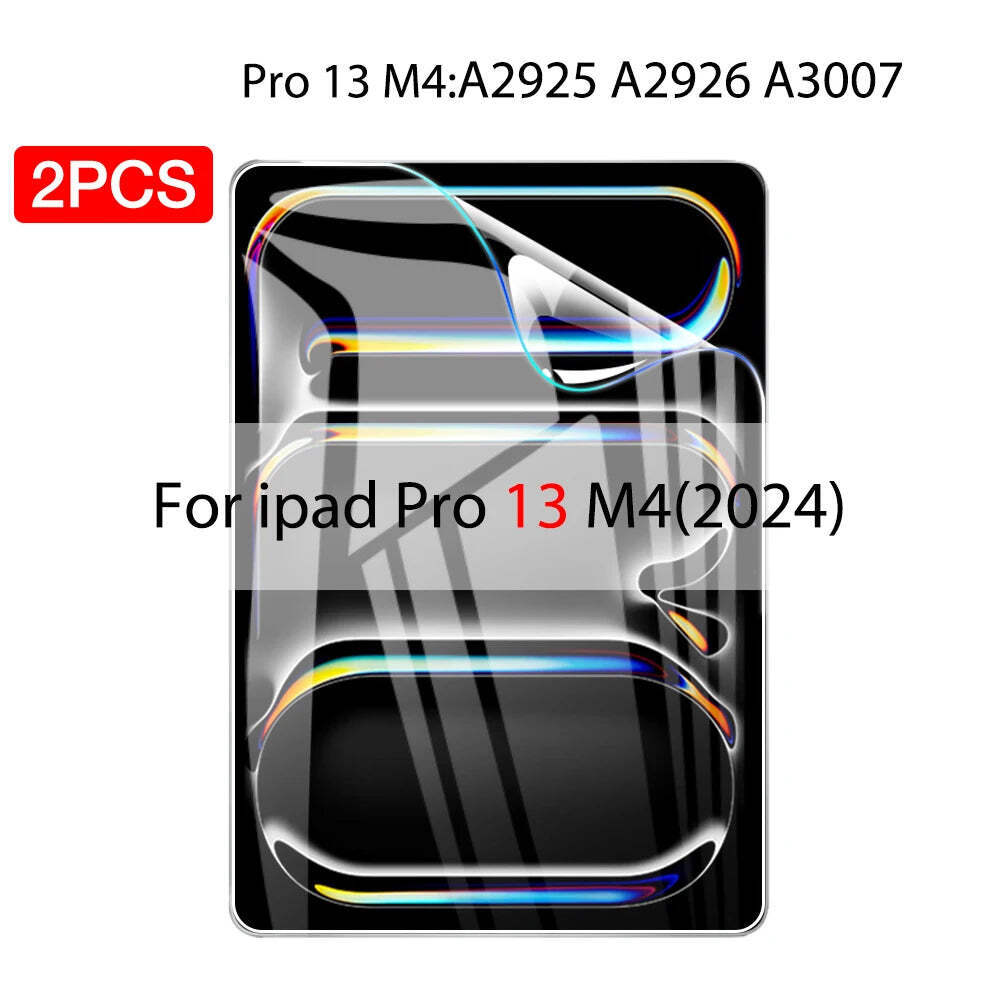 2PCS Hydrogel Film For Ipad Pro 11 12.9 Air 4 5 13 2024 Screen Protector For Ipa