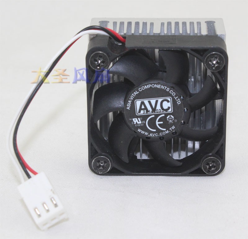 New For AVC Radiator 5V 0.24A/12V 0.14A Fan 40 * 40 * 28mm