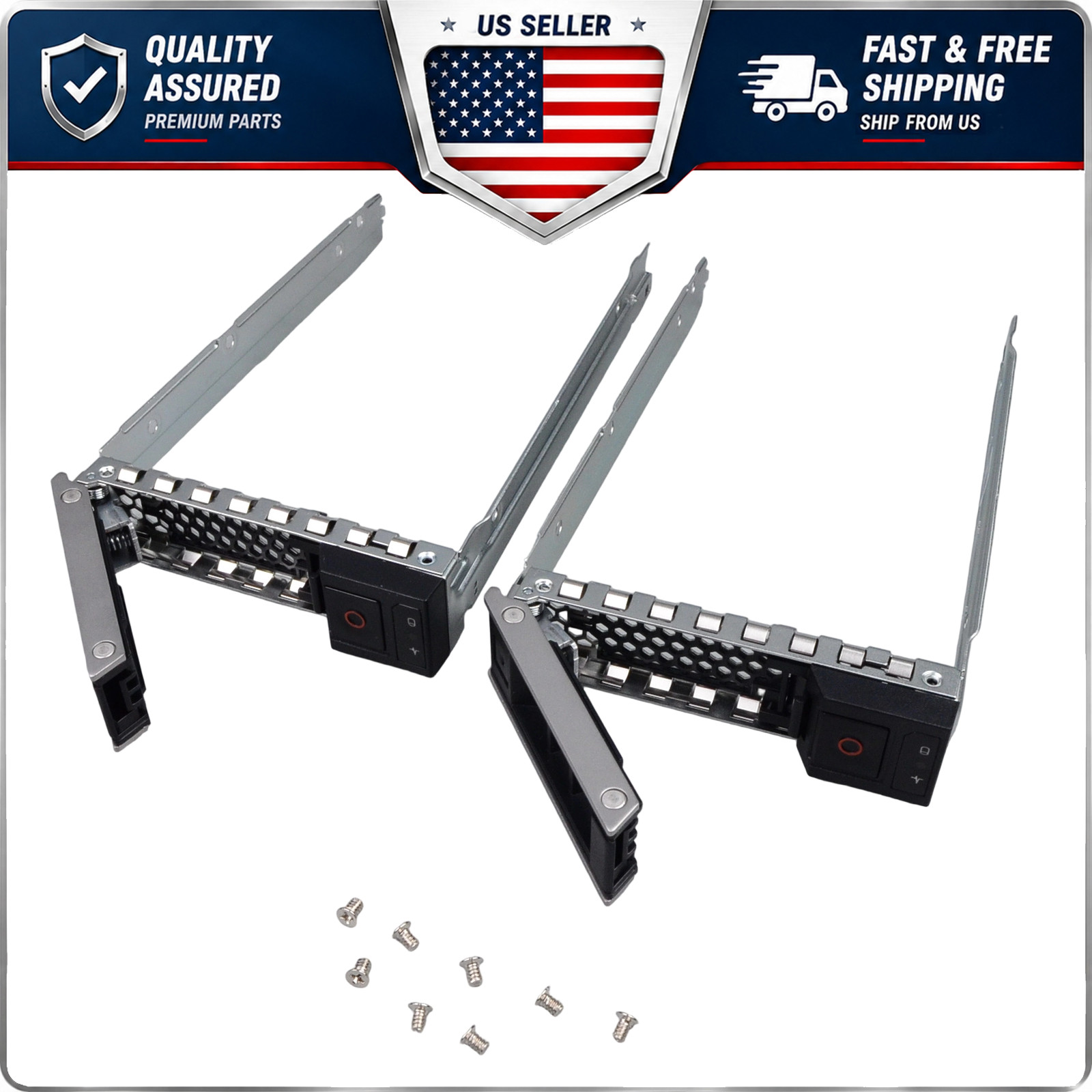 2PCS 3.5 Inch Hard Drive Tray Caddy for Dell PowerEdge Server Replacement X7K8W
