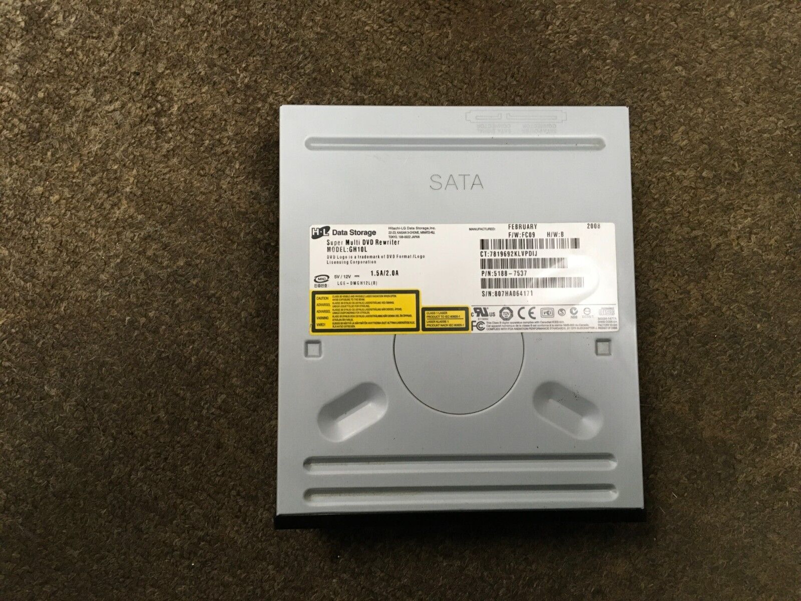 H-L Data Storage GH10L Desktop DVDRW Super Multi DVD Rewriter 