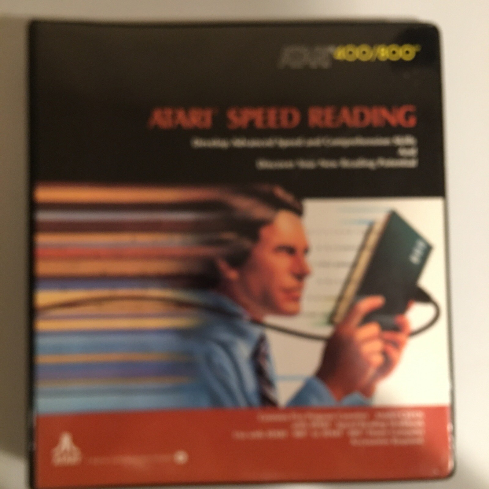ATARI SPEED READING (Atari 400/800/XL/XE, 1981, CX4126) CIB (in Binder)