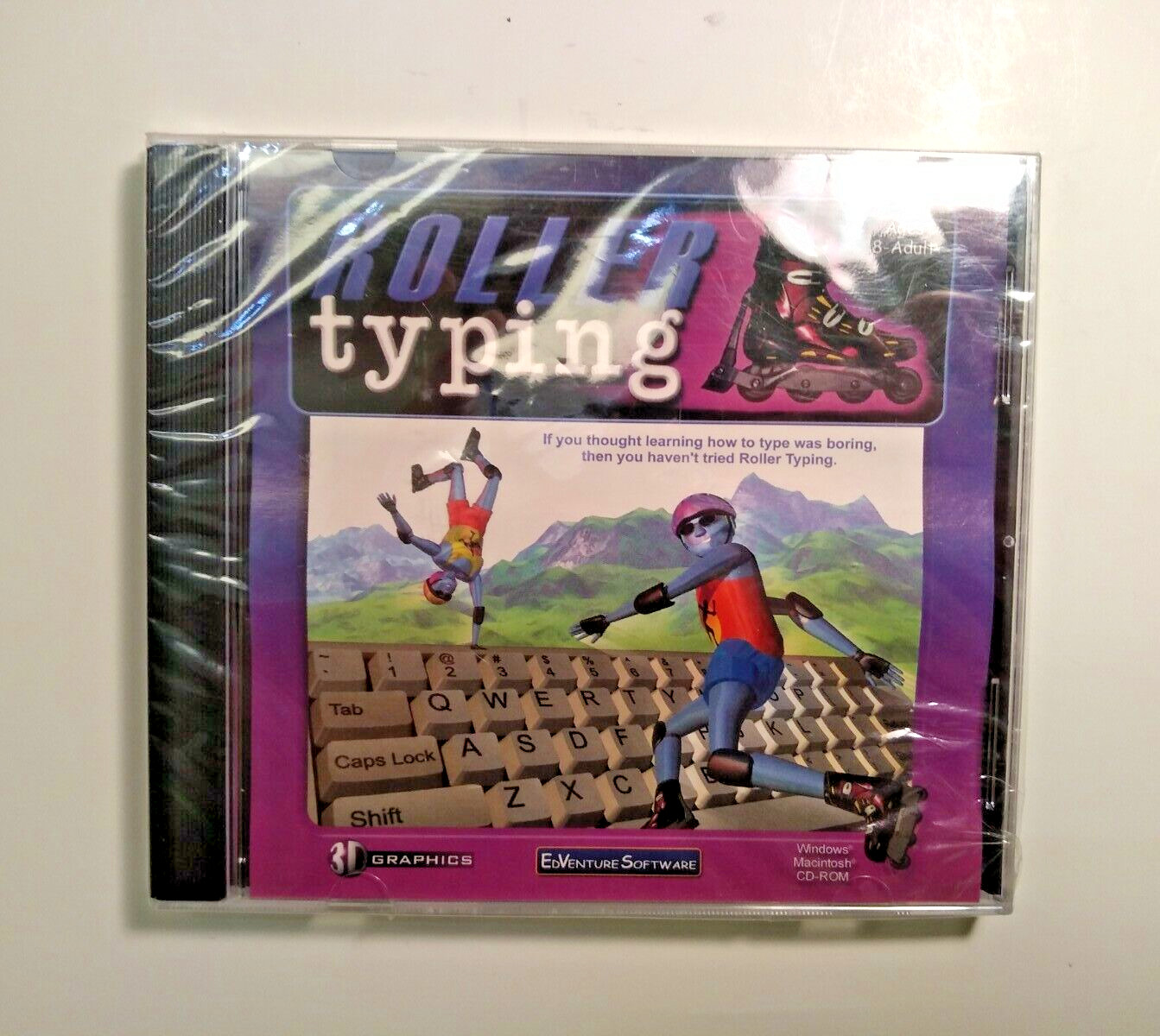 NEW Roller Typing Version 3.0 EdVenture Software PC CDROM Windows/Macintosh B177