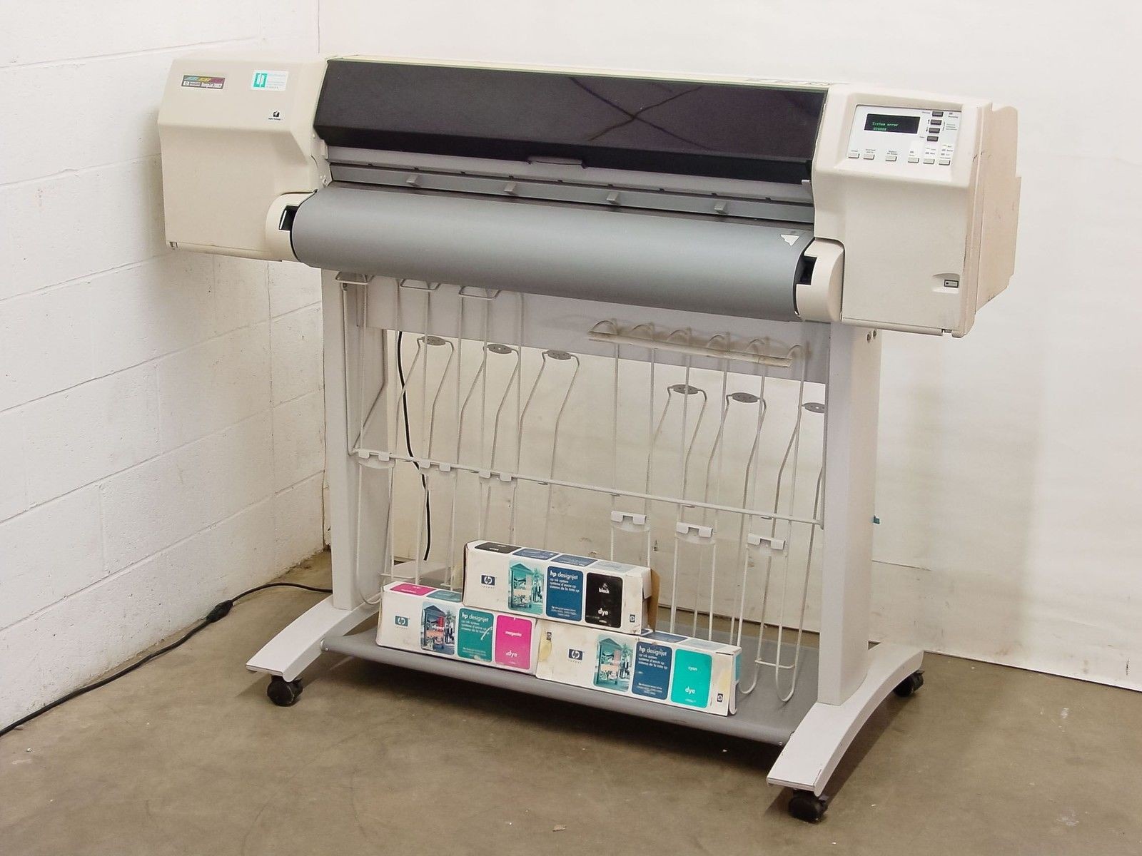 HP C4704A DesignJet 2500CP Wide Format Color Plotter 600 DPI 36in For Parts