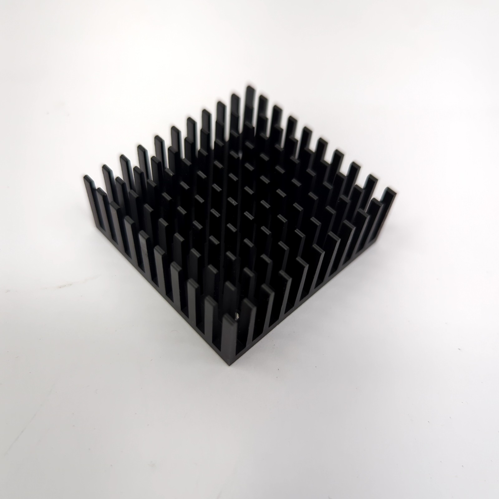 Passive Aluminum Heatsink 44.5x43.2x16.5mm Black Fin Style Cooling