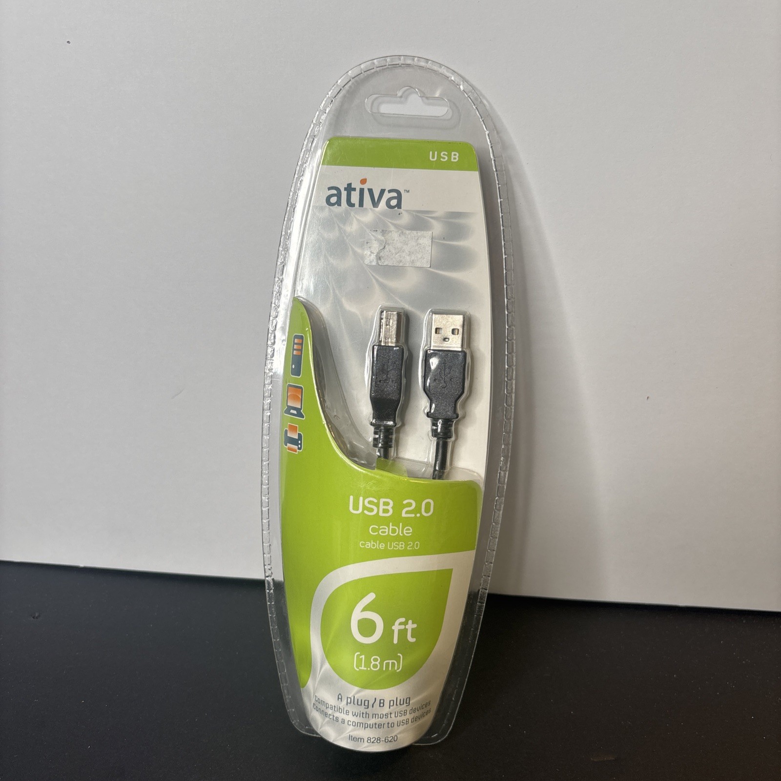 Ativa USB 2.0 High-Speed Printer/Scanner Compatible Cable New A4