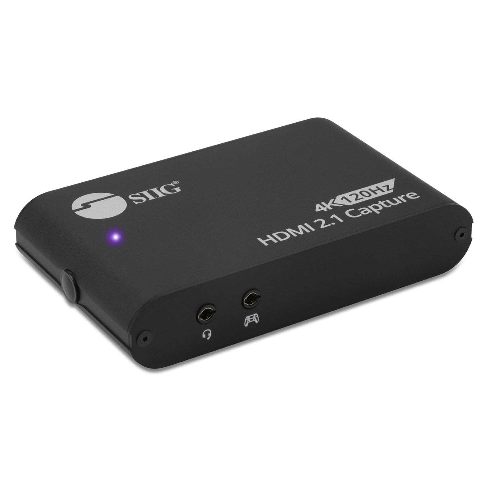 SIIG 4K120Hz HDMI 2.1 Capture Device for Gaming and Streaming - VRR Black